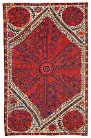 Large Medallion Suzani (textile) from Bukhara, mid-18th century?