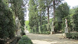 L'allée des Cyprès du Jardin de Boboli.