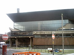 Eastern frontage of the Leeds International Pool Leedsinternationalpool1.jpg