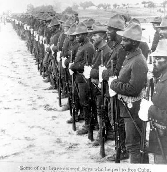 Buffalo Soldiers who participated in the Spanish–American War