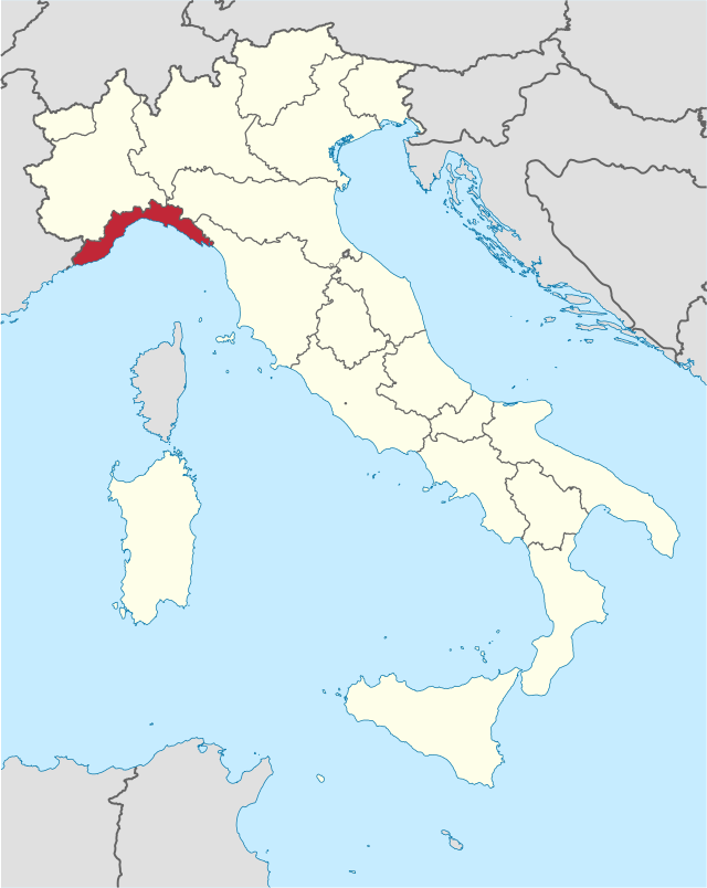 Liguria – Localizzazione