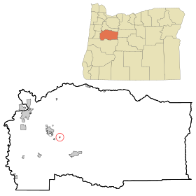 Linn County Oregon Incorporated and Unincorporated areas Waterloo Highlighted.svg