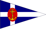 Bandeira triangular (Associaçon Nabal de Lhisboua).