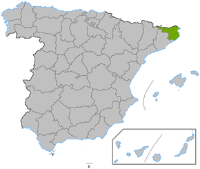 Poziția regiunii Girona