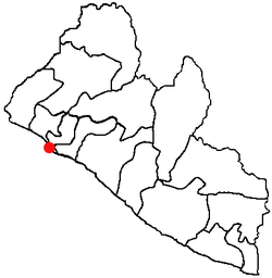 Peta lokasi Monrovia