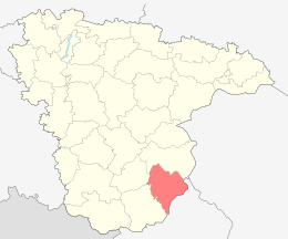 District de Petropavlosky - Carte