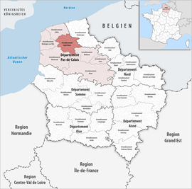 Ubicación dentro de la región Hauts-de-France