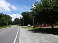 Looking north on Clover Road near Saint Matthew Church in Clover, Virginia.