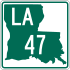 Louisiana Highway 47 signo