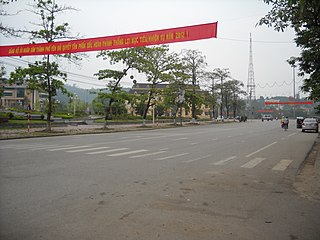 Yên Bái City in Vietnam