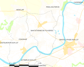 Poziția localității Saint-Étienne-de-Fougères