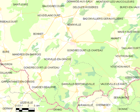 Poziția localității Gondrecourt-le-Château