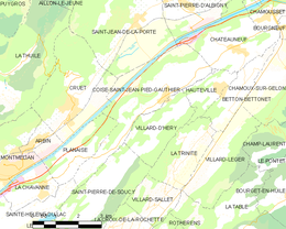 Coise-Saint-Jean-Pied-Gauthier - Localizazion