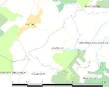 Situation géographique de Nossoncourt.