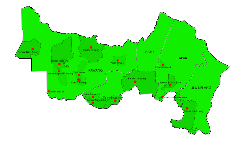 File:Map of Gombak District, Selangor.svg