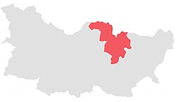 勐省鎮（紅）在滄源縣的位置