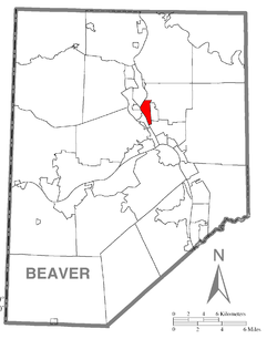 Vị trí trong Quận Beaver, Pennsylvania