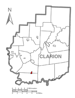 Vị trí trong Quận Clarion, Pennsylvania