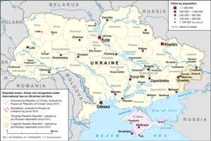 Map of Ukraine with Cities.png