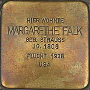 Stolperstein für Margarethe Falk