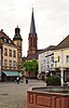 Blick auf die evangelische Stadtkirche in Emmendingen