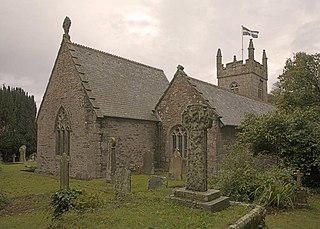 St Mawnan and St Stephens Church, Mawnan Church in Cornwall, England