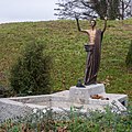 Deutsch: Christusbrunnen mit Friedenstaube am Wetterkreuz, 1999, gestiftet von Reinhold Karwinski, gestaltet von Werner A. Keller (Überlingen), Meersburg, Bodenseekreis, Baden-Württemberg, Deutschland English: Fountain Christusbrunnen, 1999, founded by Reinhold Karwinski, designed by Werner A. Keller (Überlingen), Meersburg, district Bodenseekreis, Baden-Württemberg, Germany The photographical reproduction of this work is covered under the article § 59 of the German copyright law, which states that "It shall be permissible to reproduce, by painting, drawing, photography or cinematography, works which are permanently located on public ways, streets or places and to distribute and publicly communicate such copies. For works of architecture, this provision shall be applicable only to the external appearance." As with all other “limits of copyright by legally permitted uses”, no changes to the actual work are permitted under § 62 of the German copyright law (UrhG). See Commons:Copyright rules by territory/Germany#Freedom of panorama for more information. العربية ∙ Deutsch ∙ English ∙ Esperanto ∙ español ∙ français ∙ 한국어 ∙ македонски ∙ português ∙ português do Brasil ∙ русский ∙ українська ∙ 中文 ∙ 中文（简体） ∙ 中文（繁體） ∙ +/−