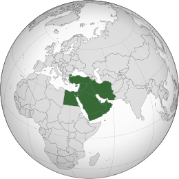 Carte Moyen-Orient