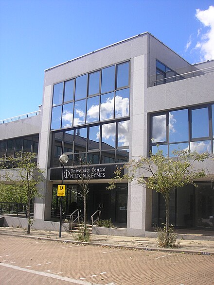 The original University Centre Milton Keynes building at 200 Silbury Boulevard.
