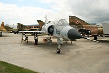 Il Mirage IIIEE matricola C.11-09 fotografato al Museo del Aire de Cuatro Vientos di Madrid.