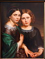 Miranda and Isala Van Diest, sisters, by Pierre Joseph Steger, c. 1855 - Museum M - Leuven, Belgium - DSC05266.JPG
