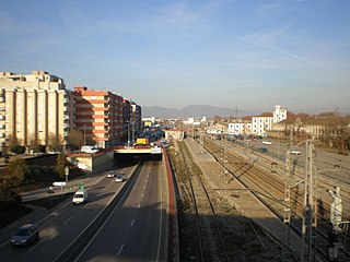 C-17 highway and Mollet - Sant Fost train station.