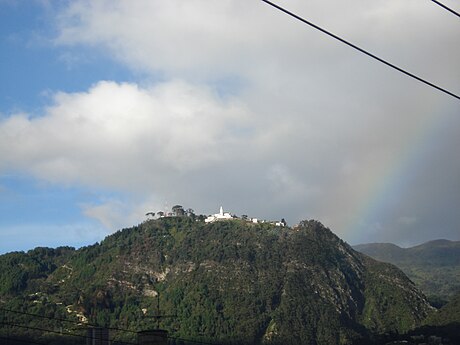 Monserrate Hill was formed by the Bogotá Fault