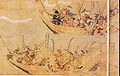 Tranh vẽ mô tả thuyền chiến của quân Nhật Bản
