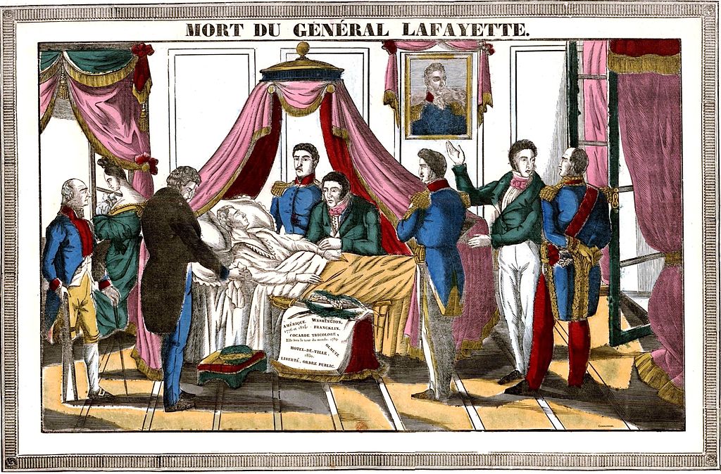 Mort du général Lafayette
