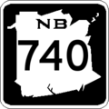 Shield of New Brunswick Highway 740