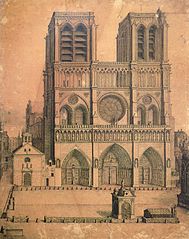 Le parvis de Notre-Dame en 1699.