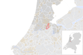 Locatie van de gemeente Ouder-Amstel (gemeentegrenzen CBS 2016)