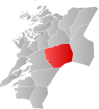 Locator map showing Snåsa within Nord-Trøndelag