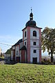 Čeština: Kostel v Nahořečicích, části Valče. This is a photo of a cultural monument of the Czech Republic, number: 23094/4-951. Památkový katalog  · MIS  · hledat obrázky  · hledat seznamy  · Wikidata This file was created as a part of the photographic program of Wikimedia Czech Republic. Project: Fotíme Česko The program supports Wikimedia Commons photographers in the Czech Republic.