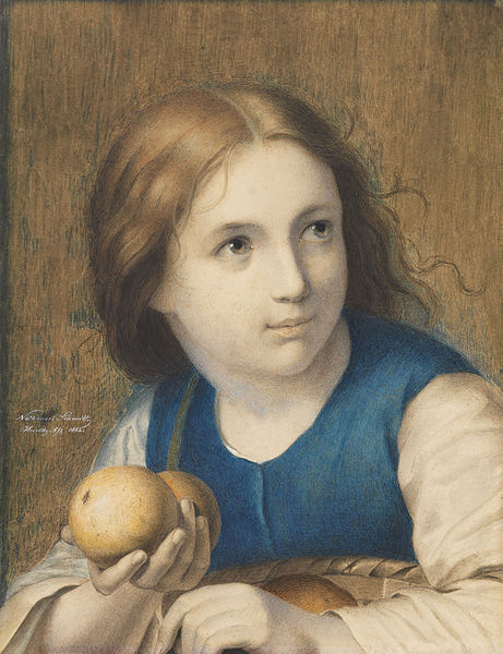 File:Nathanael Schmitt Die kleine Apfelverkäuferin 1862.jpg