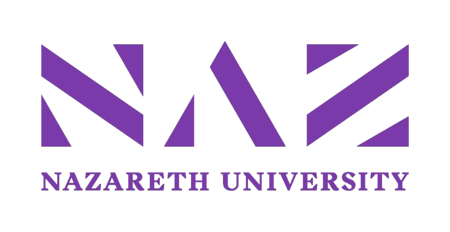 Nazareth university logo primary RGB purple