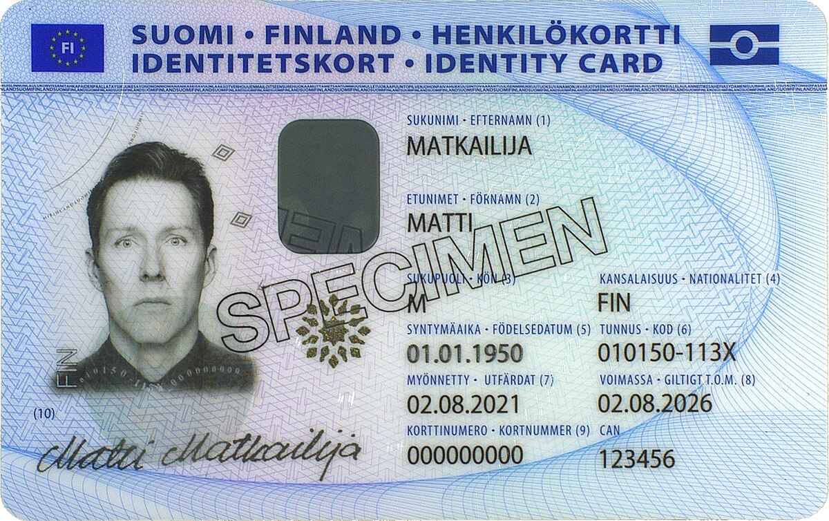 1200px New Finnish ID card %28front side%29