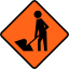 New Zealand road sign W1-1A.svg