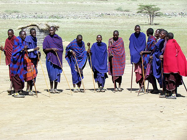 Maasai men in Ngorongoro, Tanzania