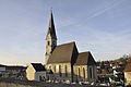 Die Pfarrkirche von Nußbach von Südost gesehen