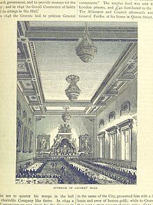 The interior of Grocers' Hall, 1887 ONL (1887) 1.433 - Interior of Grocers' Hall.jpg