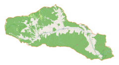 Mapa lokalizacyjna gminy Ochotnica Dolna