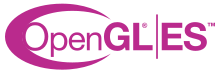 OpenGL ES logosu (14 Kasım) .svg resminin açıklaması.