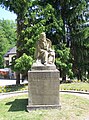 Statue of poet Pavol Országh Hviezdoslav in Oravský Podzámok